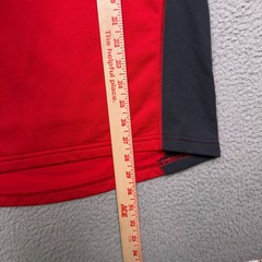 LL Bean Shirt Mens Medium Tall MT Red Gray Base Layer Outdoor Performance Hiking