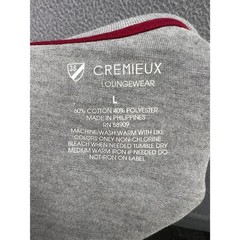 Cremieux Loungewear Shirt Mens Large Gray Long Sleeve Tee Crewneck V-Stitch NWT