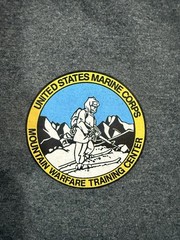 “USMC MOUNTAIN WARFARE TRAINING CENTER – BRIDGEPORT, CA” – Gray T-SHIRT – Sz XXL