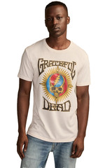 NWT Lucky Brand Grateful Dead White Sand Real Skull Graphic Tee M