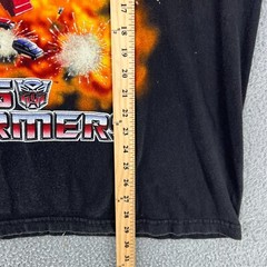 Vintage 90s TRANSFORMERS Single Stitched T Shirt CHANGES Tag Black READ
