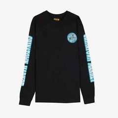 Chinatown Market Men’s Black Globe Logo Long Sleeve Shirt Rare NWT