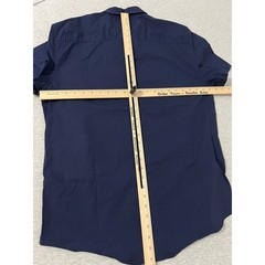 Tommy Hilfiger Shirt Men’s XL Navy Blue Red Stripe SS Stretch