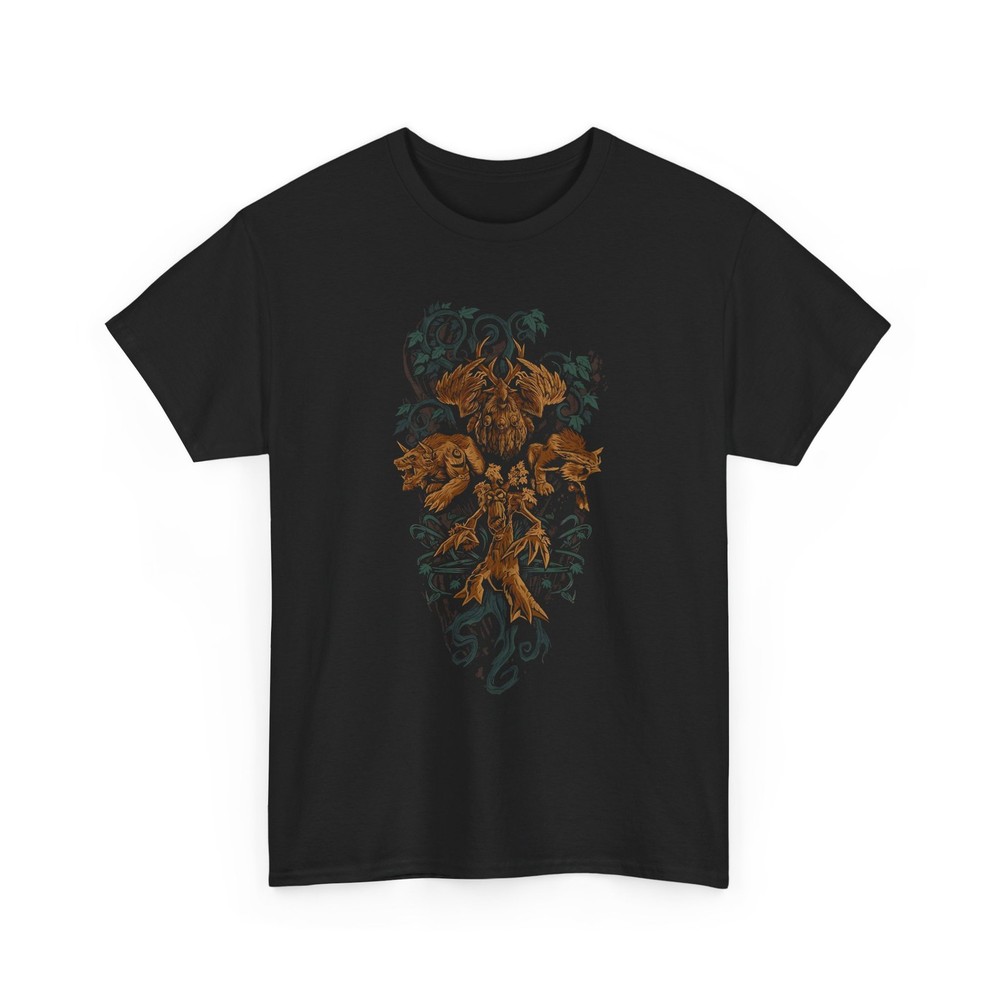 World of Warcraft Druid WoW black Funny ahirt top tee gaming