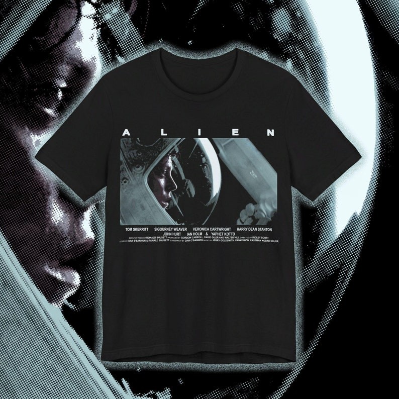 Vintage Alien Movie 1979 T-Shirt, Retro Sci-Fi Horror Graphic Tee