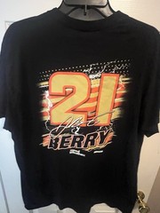 Men’s Checkered Flag Sports Black Josh Berry Name & Number T-Shirt Size Large