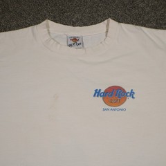 VTG Hard Rock Cafe Tshirt Mens XL White San Antonio Texas Guitar Snake Print USA
