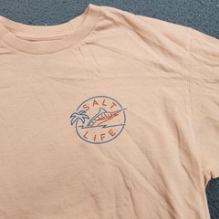 Salt Life Shirt Mens Medium Orange Salty Hour Marlin Graphic Tee Beach Fishing