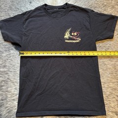 Y2K Independent Truck Co Time To Grind Skate Tee Black Graphic Shirt Sz M 🛹🔥