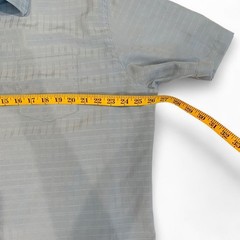 Croft & Barrow Mens XL Light Blue Grid Short Sleeve Easy Care Button Down Shirt