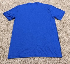 District Perfect Tri Adult Short Sleeve T-Shirt Blue Size M