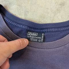 Vintage 90s Polo Ralph Lauren Pocket T Shirt Sun Faded USA Single Stitch Large