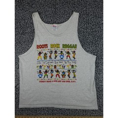Hanes Tank Top Mens XL Gray Roots Rock Reggae Lobster Jost Van Dyke BVI