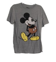 Vintage-Look Disney Mickey Mouse Size M Heather Gray T-Shirt