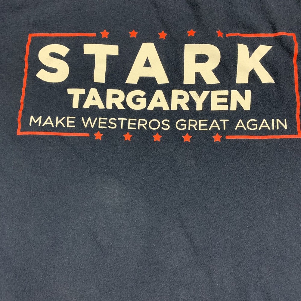 Game of Thrones T Shirt Mens Xtra Large XL Stark Targaryen Logo Dark Slate Blue