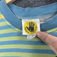 VTG 80’s BODY GLOVE T Shirt Mens M Blue Yellow Single Stitched Surf Art Beach