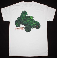 VTG GORILLAZ BAND GORILLAZ 2001 Cotton White S-5XL T Shirt For Fans BT511