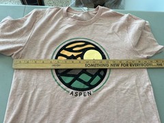 Good Land Supply Co. Graphic Tee Medium Aspen Crewneck Heather Prism Peach NEW