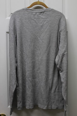 MEMBERS MARK MENS THERMAL CREW-Grey-XL-NWT