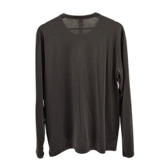 Quince Men 100% Merino Wool All-Season Long Sleeve Base Layer Tee Gray M
