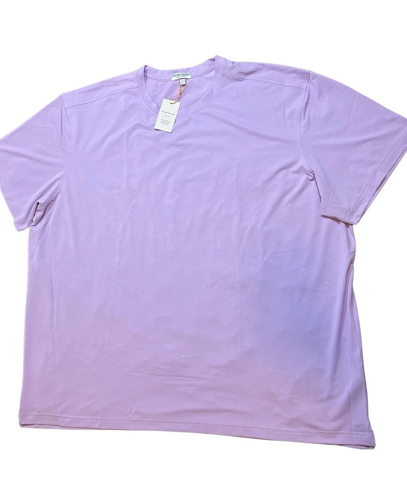 Peter Millar Wildflower Purple Cradle Performance Crew Neck 4XL 4X Big & Tall