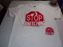 Exclusive Stop Snitching Patch Set Tee Shirt