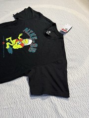 Nike SB T-Shirt Mens Size Large Black Tee Loose Fit Sports Guy NWT Retail $45