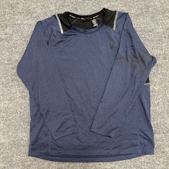 Spyder Shirt Mens Size XL Blue Long Sleeve Athletic Performance Stretch Workout