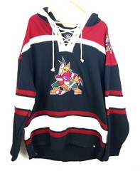 47 Brand NHL Arizona Coyotes Lace Up Hoodie Size 3XL NWT – Hockey Fan Gear
