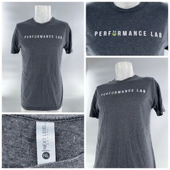 Performance Lab Next Level Short Sleeve T-Shirt Men M Gray Cotton Poly YGI I4-96