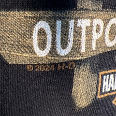 Harley-Davidson Tee Mens Small Black Short Sleeve Farthest Outpost, Fairbanks AK
