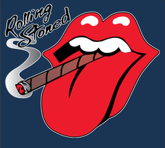 T-SHIRT-ROLLING STONED