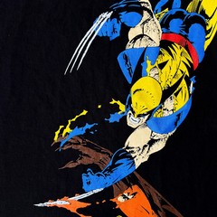 Wolverine vs. Sabretooth Tee Shirt marvel x-men deadstockluis booted comics M