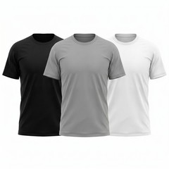 Men’s 3 Pack 100% Cotton T-Shirts Short Sleeve Crew Neck Casual Basic Tee