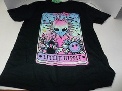 NWT Mens Size M Machine Wash Cold T-Shirt Stay Trippy Little Hippie Alien Flower