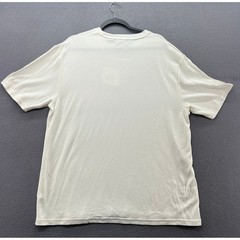 Claiborne Shirt Mens Sz L Cream White Modal Blend Short Sleeve Crewneck Tee