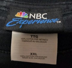 VTG 90s NBC EXPERIENCE STORE LAW & ORDER T-SHIRT MEN 2XL, TV SHOW
