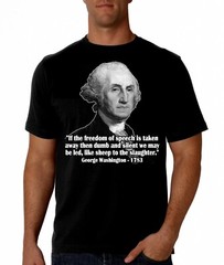 George Washington Quote Black Shirt | 1776, Free Speech, Constitution, Pro Gun