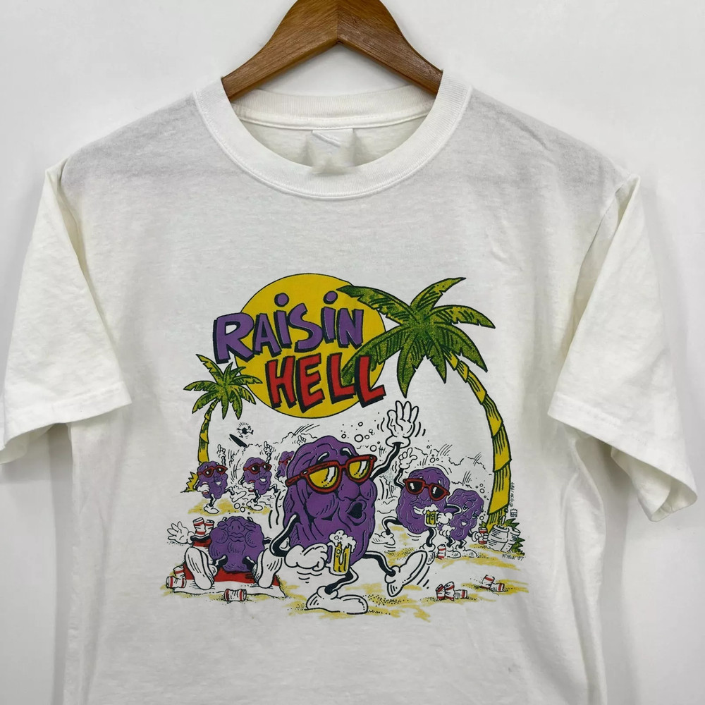 The California Raisins Raisin Hell White Unisex T Shirt Full Size S-5XL ET407