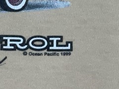 Vtg Ocean Pacific Chrysler Woodie Surf Skate Grunge OP Y Shirt 90s Lifestyle