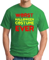 WORST HALLOWEEN COSTUME EVER T-SHIRT > Funny Slogan Novelty Geek Nerd Men’s Top