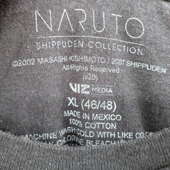Naruto Shippuden Uzumaki Graphic Tee XL Anime Streetwear Cotton