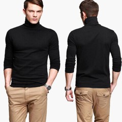 Men’s Thermal Turtleneck Shirts Long Sleeve Pullover Sweater Top Base Layer Warm
