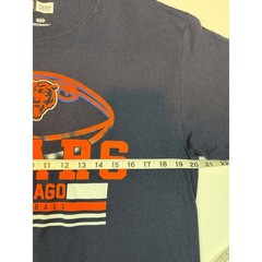 NFL Team Apparel Chicago Bears Mens Navy Blue Graphic T-Shirt Size M Football