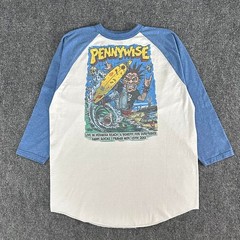Rare Pennywise Band Surfrider Foundation Concert Raglan Graphic Tshirt Size L