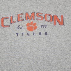 Delta Clemson Tigers Long Sleeve Shirt Mens XL Gray Good Graphic Tee NCAA