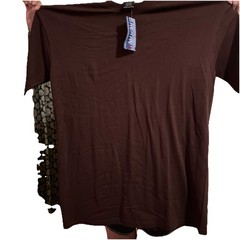 GALAXY mens NWT solid Brown TEE SHIRT Short Sleeve size 2X