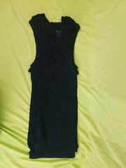 Gildan Men’s Size Large Tank Multipack 6 Pack All Black No Packaging NEW