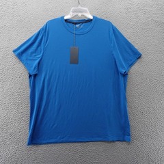 VRST Mens Icon Tee Blue Tide XXL Short Sleeve Performance T-Shirt NEW