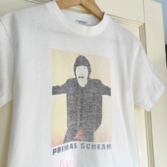 Vintage Primal Scream Band T-shirt -Signed by Mani- Youth L Britpop Stone Roses